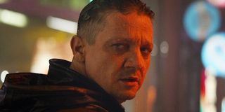 Hawkeye Jeremy Renner in rain Avengers Endgame