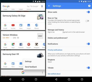 Turn off Google Now on Tap