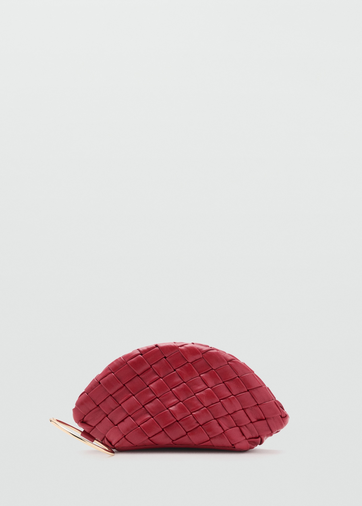Braided Leather Clutch Bag - Women | Mango United Kingdom