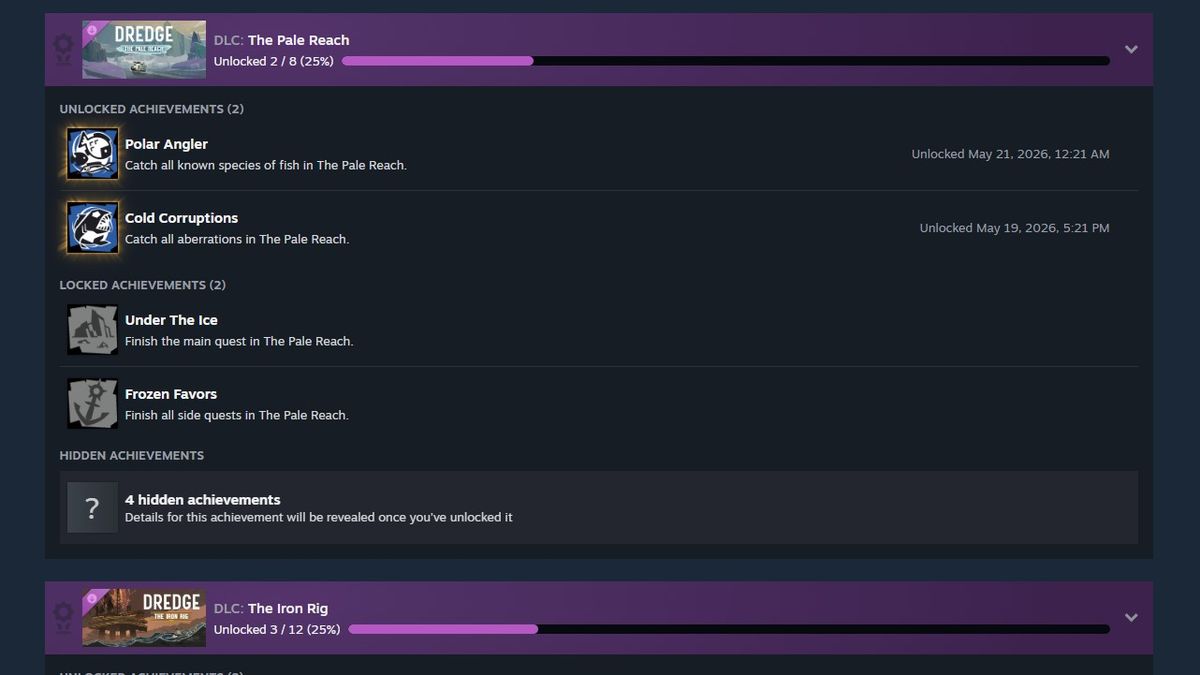 Screenshot from Steam Achievements