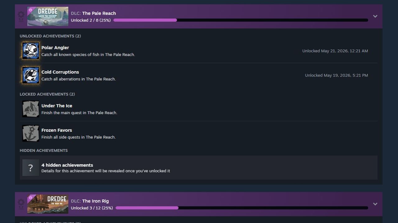 Screenshot from Steam Achievements