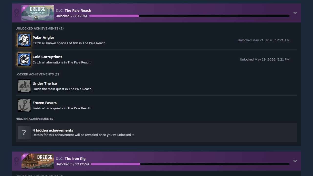 Screenshot from Steam Achievements