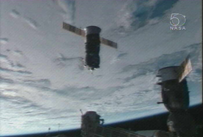 Fresh Cargo Ship Arrives at Space Station