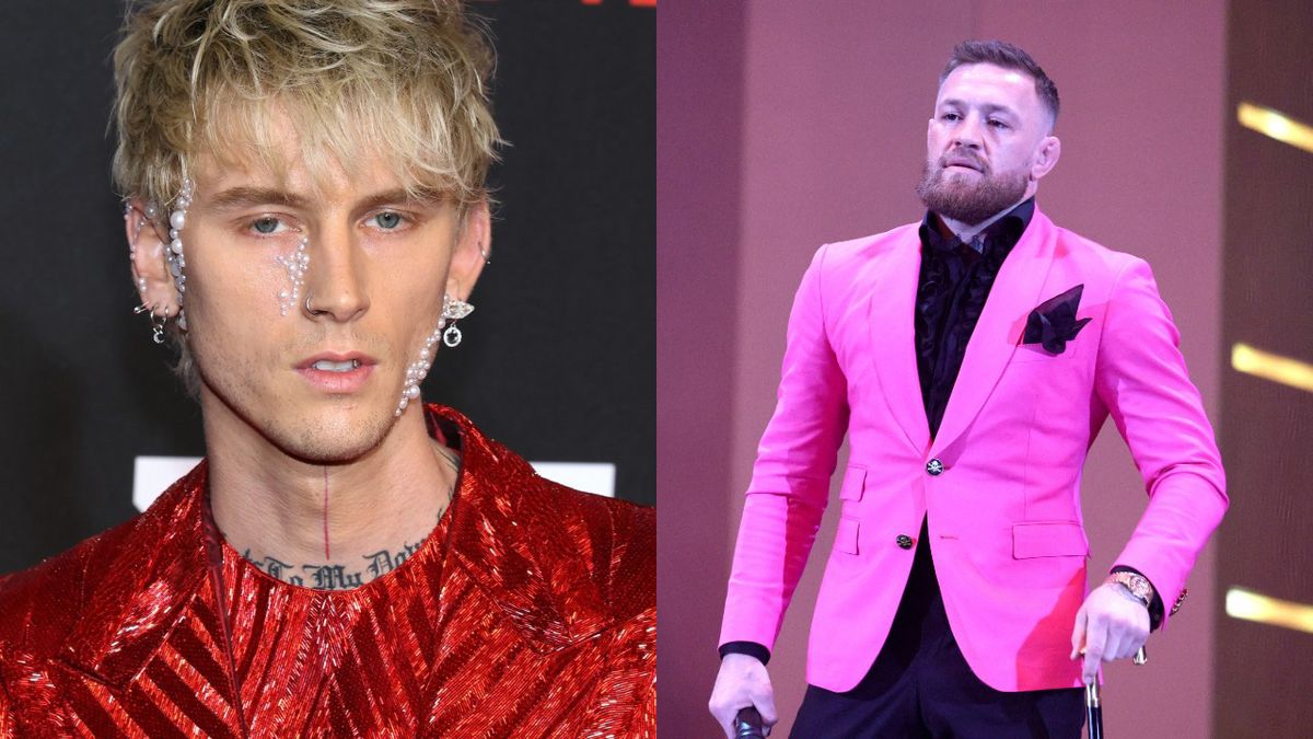 conor mcgregor machine gun kelly red carpet