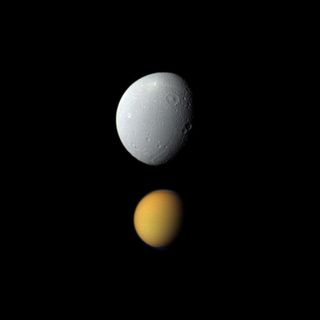 Cassini Dione Titan Saturn