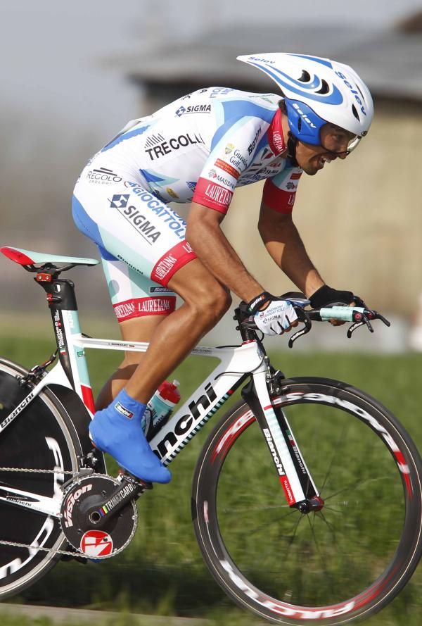 Jackson Rodriguez (Androni Giocattoli) in full flight.