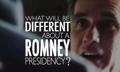 Romney's campaign ad, "A Better Day," asks, "What would be different about a Romney presidency?" and answers by saying, "It's the feeling we'll have that our country is back, back on the righ