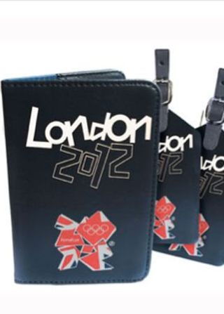 London 2012 Olympics Union Jack passport and luggage tag set, £12