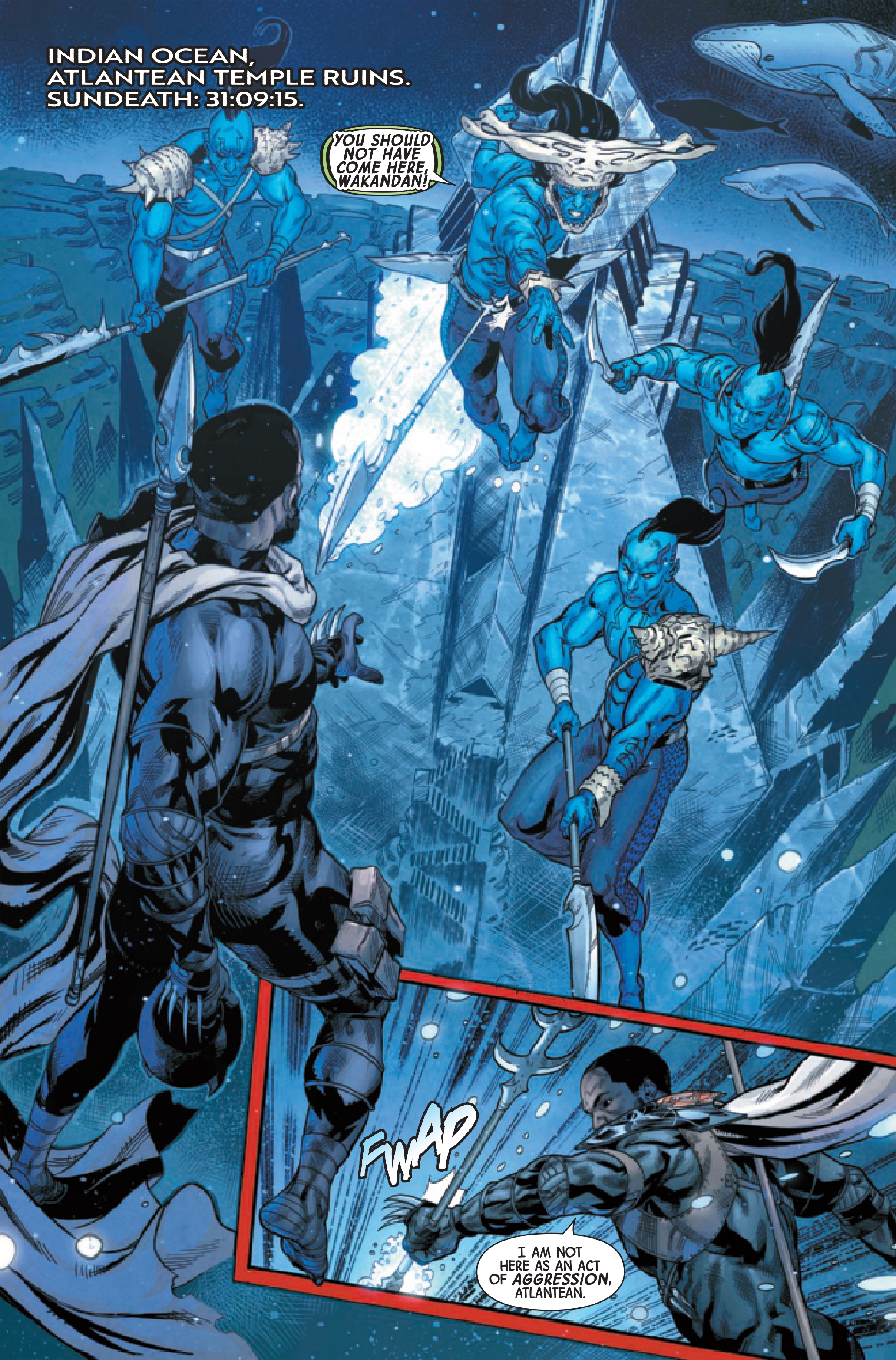 Vampire T'Challa takes on the forces of Atlantis as Black Panther: Blood Hunt comes to its end