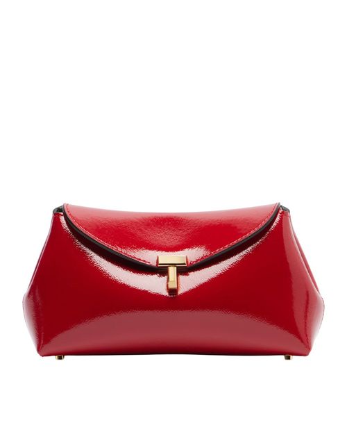 T-Lock Mini Patent Leather Clutch