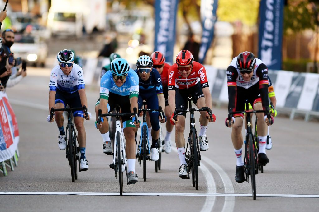 Joel Suter won the sprint for second place