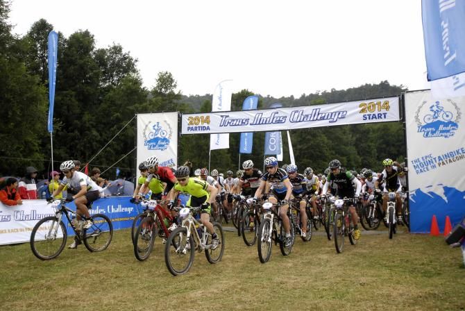 The start of stage 3 of the Trans Andes