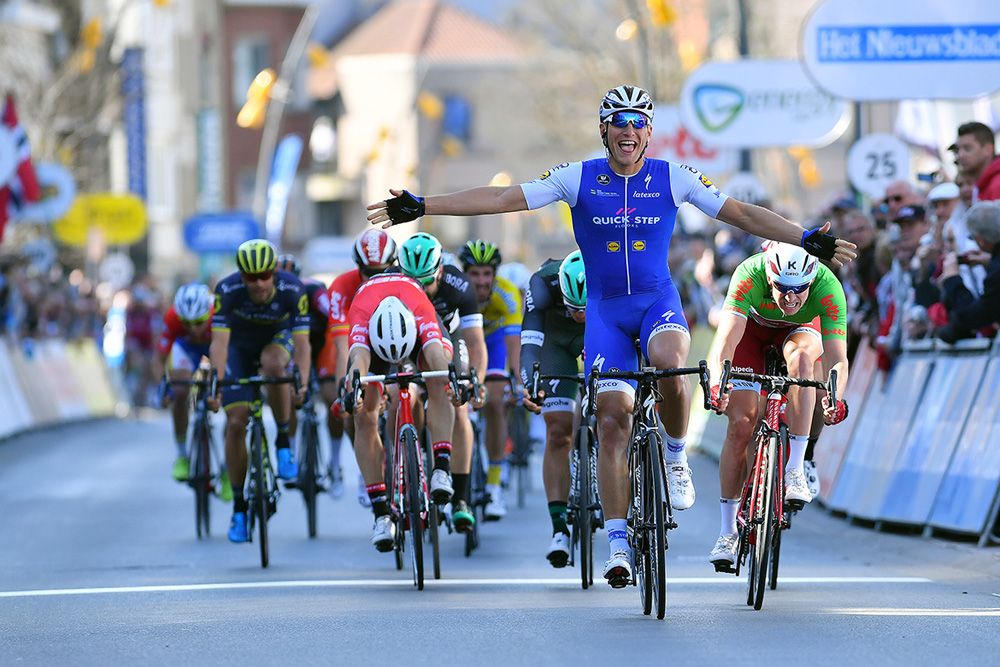 Marcel Kittel enjoys the moment of victory