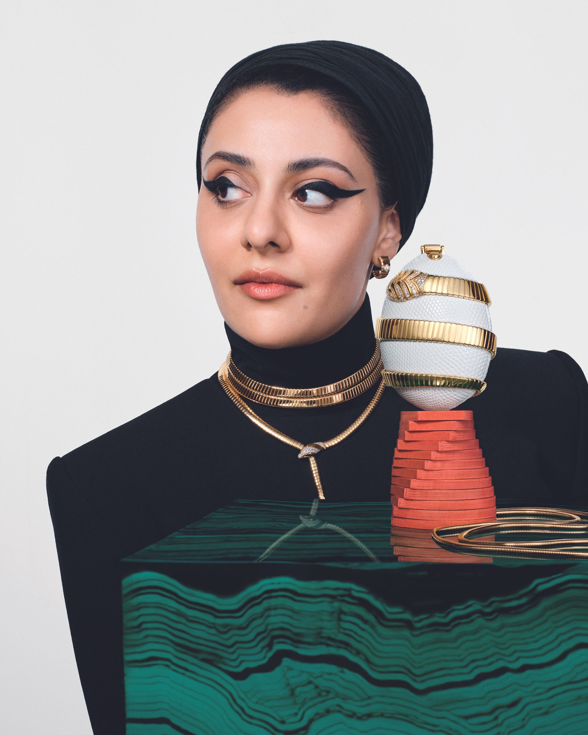 Bulgari Icons Minaudi&egrave;re Collection campaign