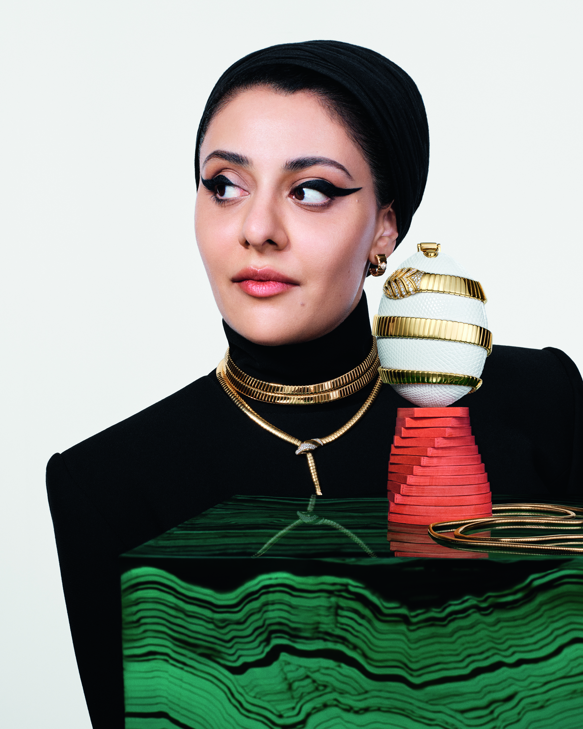 Bulgari Icons Minaudi&amp;egrave;re Collection campaign