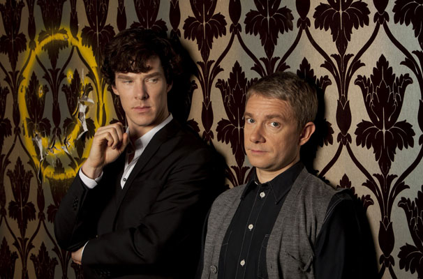 SHERLOCK Benedict Cumberbatch and Martin Freeman