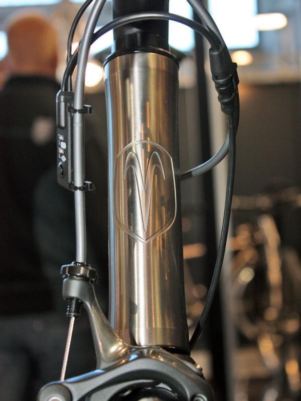 Many Van Nicholas frames now sport these clean etched-in head tube logos.