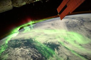 European Space Agency astronaut Thomas Pesquet snapped a photo of a stunning aurora on Aug. 20 from the International Space Station.