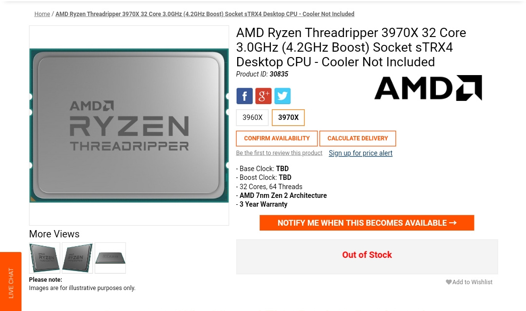 AMD Ryzen Threadripper 3970X