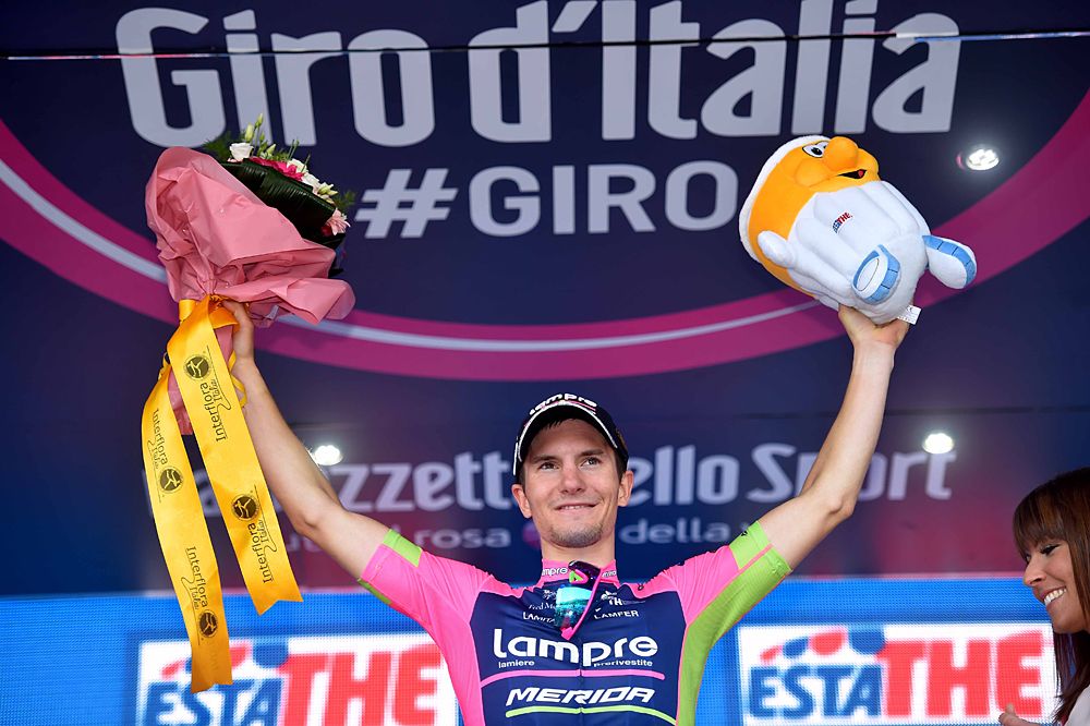 Jan Polanc (Lampre-Merida) won stage 5 to Abetone