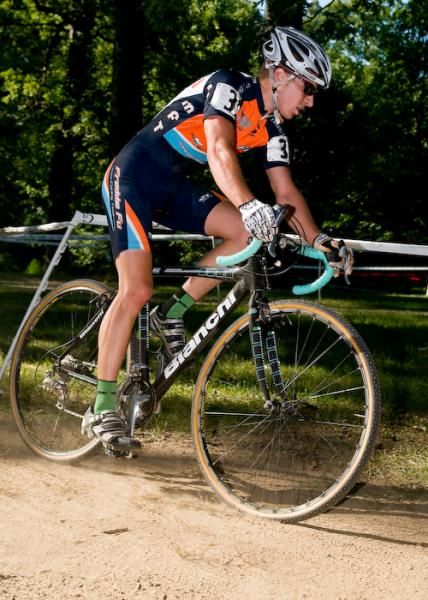 Michael Milhalik (Freddie Fu) roles over the dry fast course.