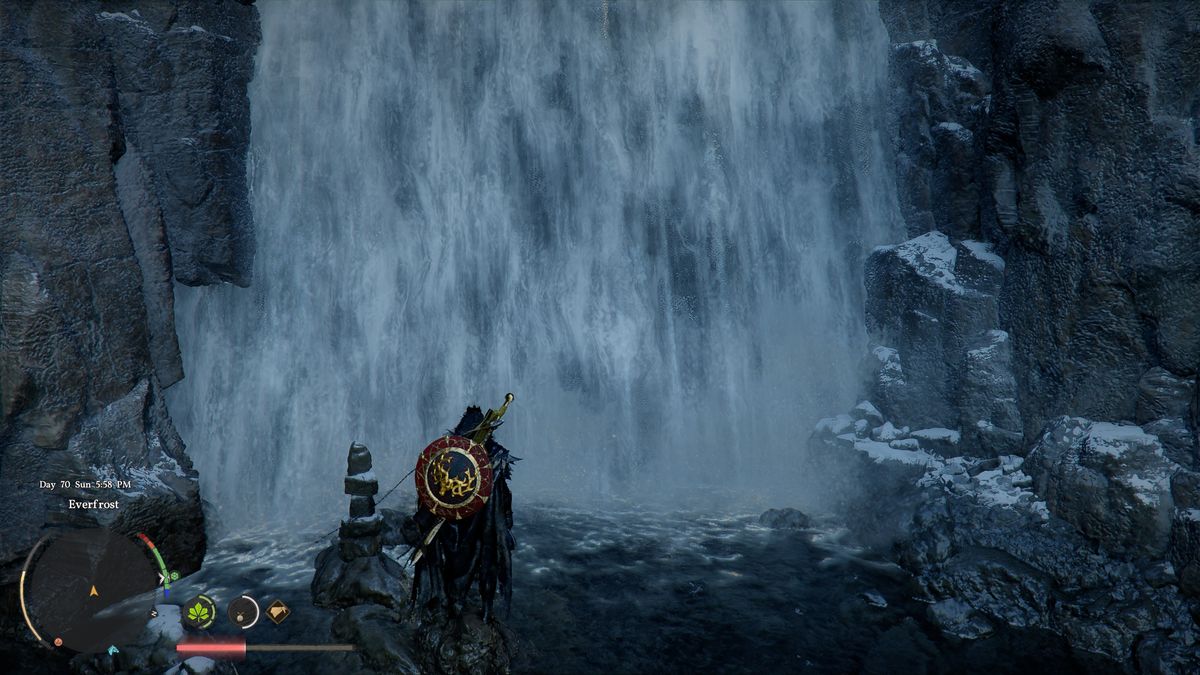 Crimson Desert Shadow Armor - Waterfall