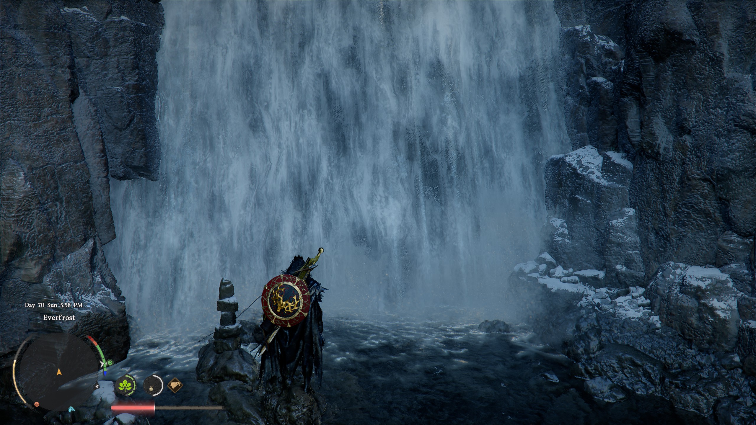 Crimson Desert Shadow Armor - Waterfall