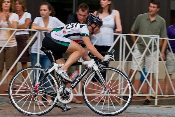 Laura McCaughey (Salamander) is back racing both track and road on American soil.