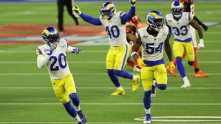 LA Rams firar efter att ha vunnit Super Bowl LVI