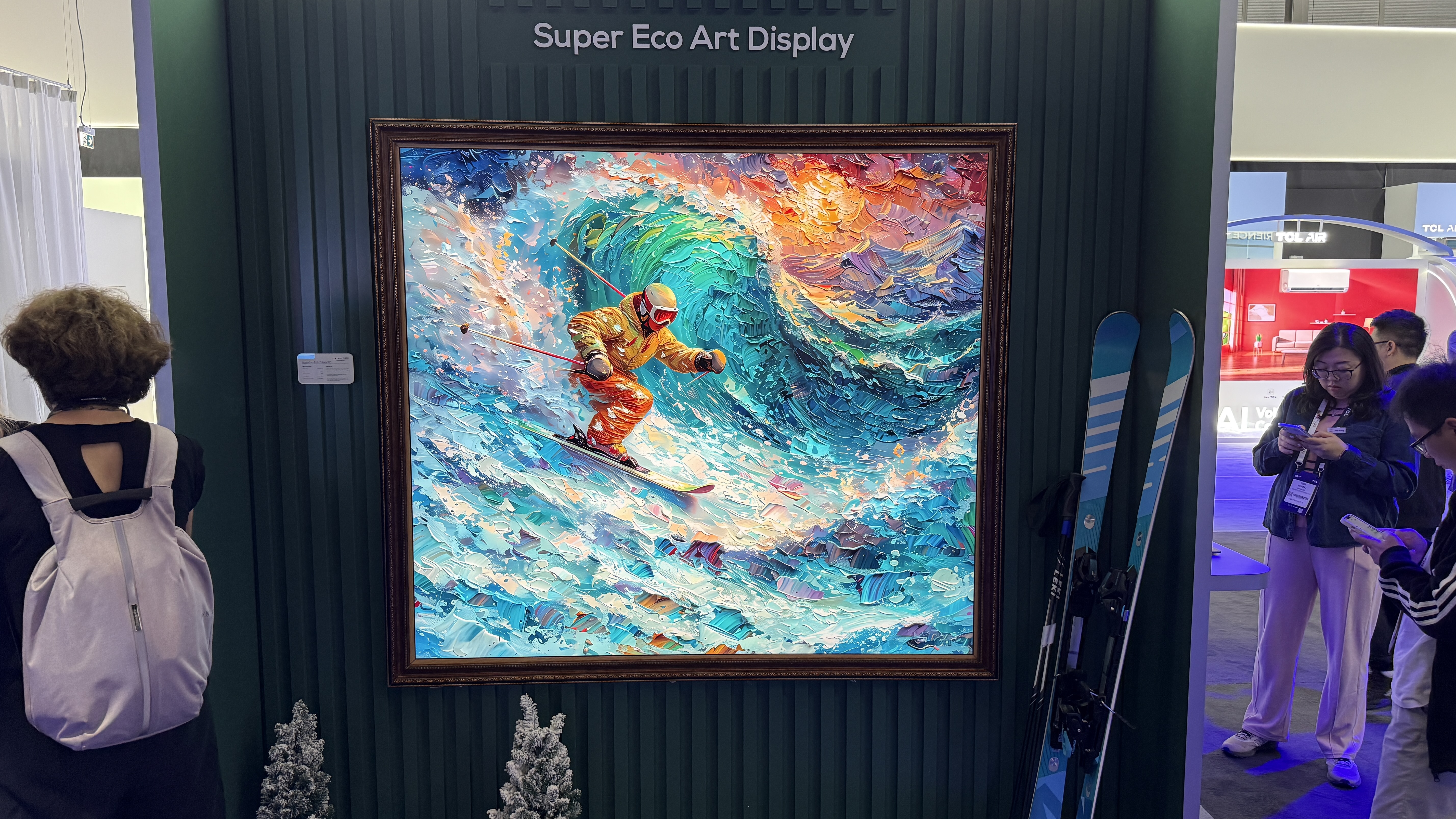TCL 85-inch art TV at the IFA 2025 tech show