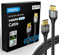 TISOFU 8K HDMI Cable | $18.98 $14.98 at Amazon
Save 21% - If you were looking for a last-minute deal on an HDMI cable, this is a 6ft long UHD HDMI cable that will future-proof you thanks to its 8K compatibility. In this Prime Exclusive deal, you could get a 37% discount to bring it down to just $11. Not bad for a last-minute fixer-upper. It's also available in 10ft and 3ft variants.