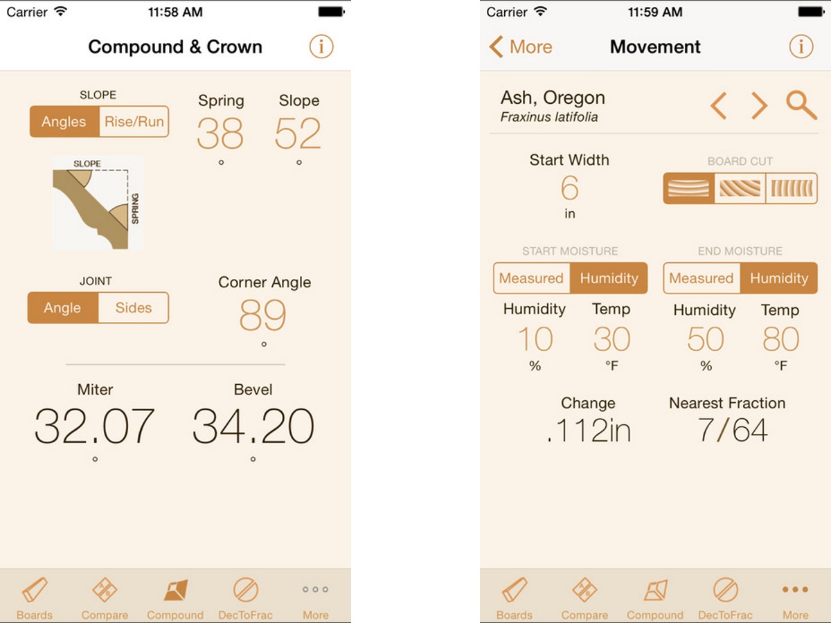 The Woodshop Widget (iOS: $3.99)