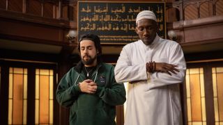 Ramy Youssef and Mahershala Ali praying in Ramy