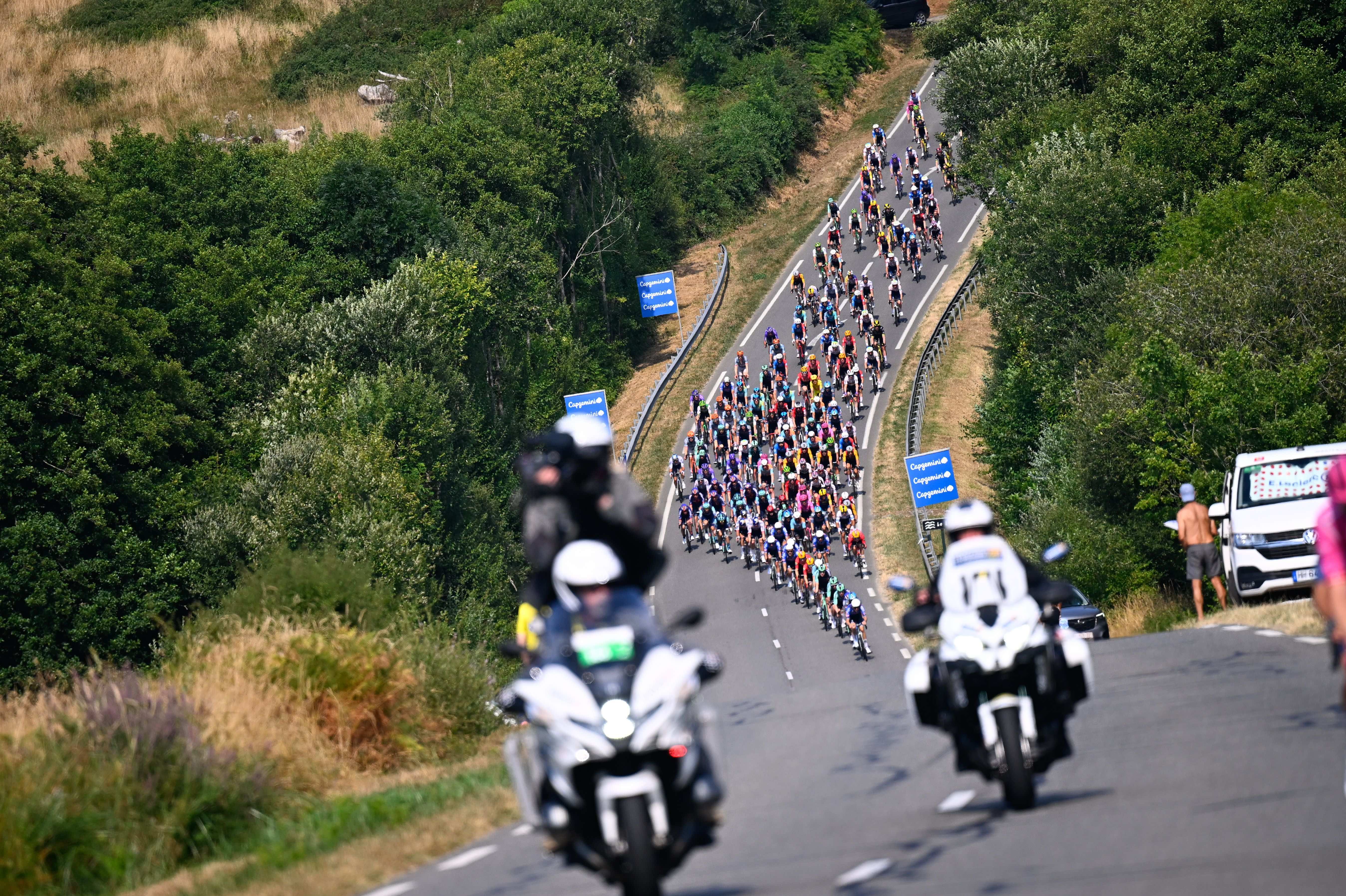 Race motos at the Tour de France