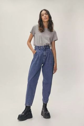 high rise baggy jeans