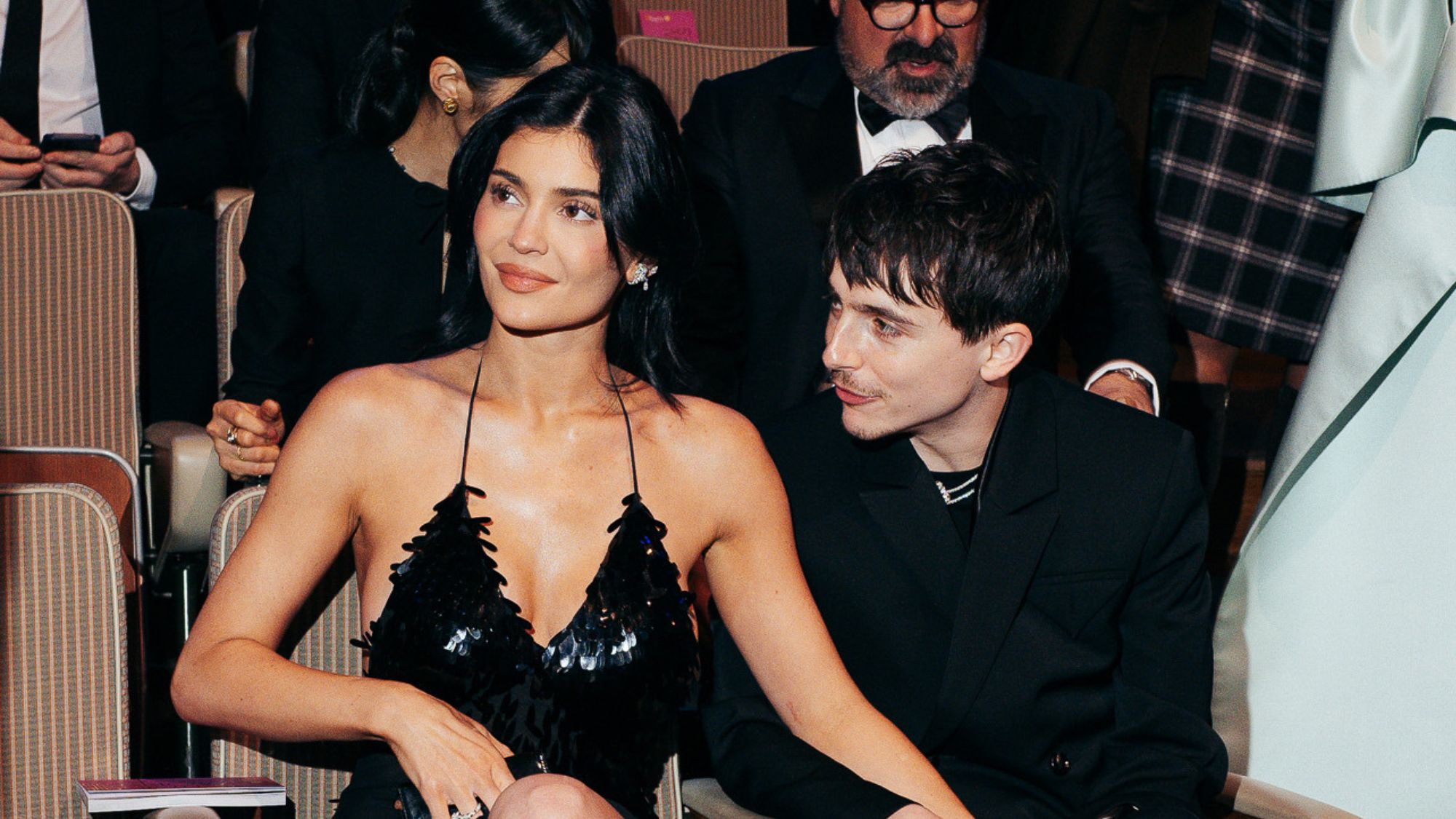 Kylie Jenner and Timoth&amp;eacute;e Chalamet attend the BAFTA Awards