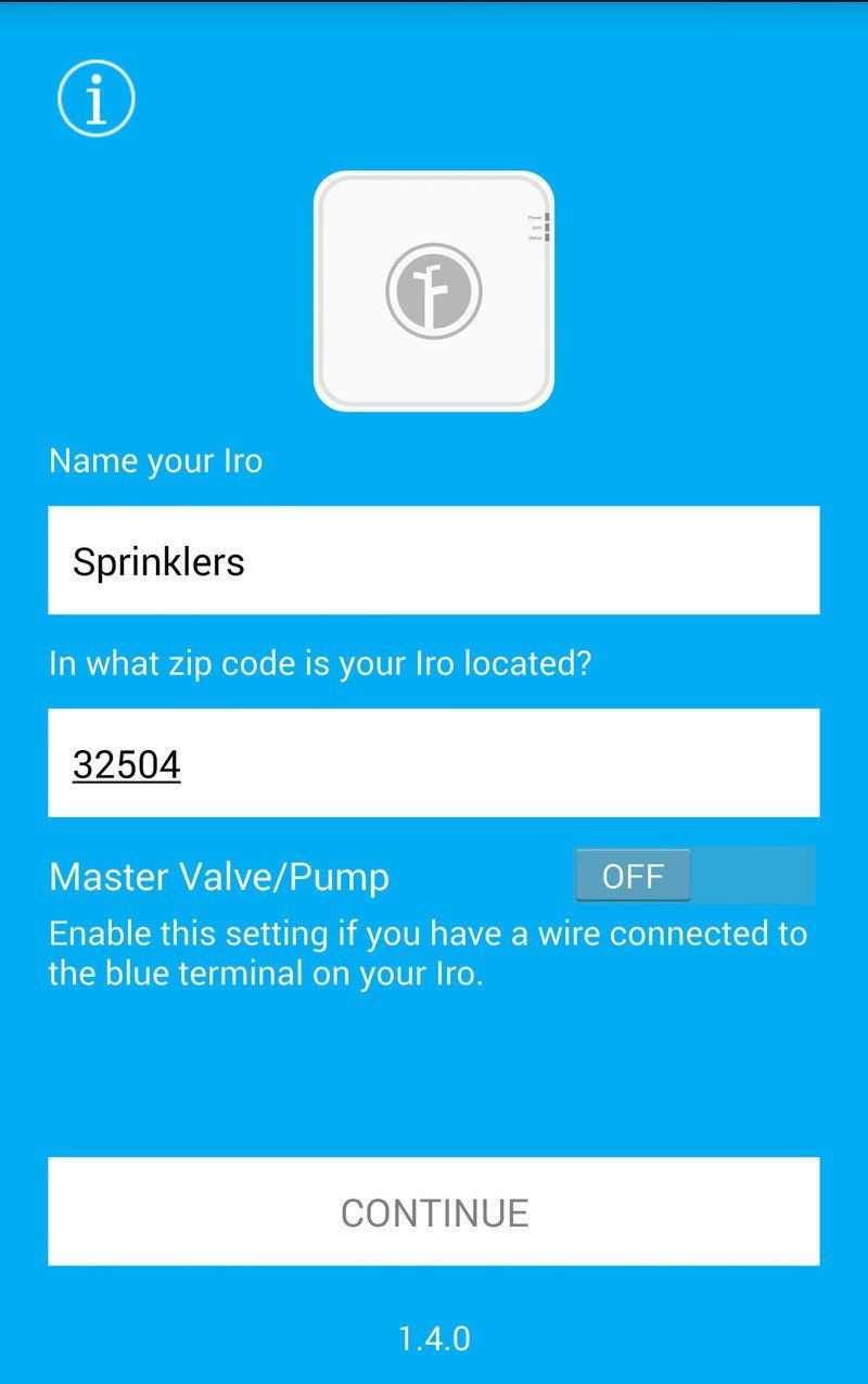 Rachio Iro app