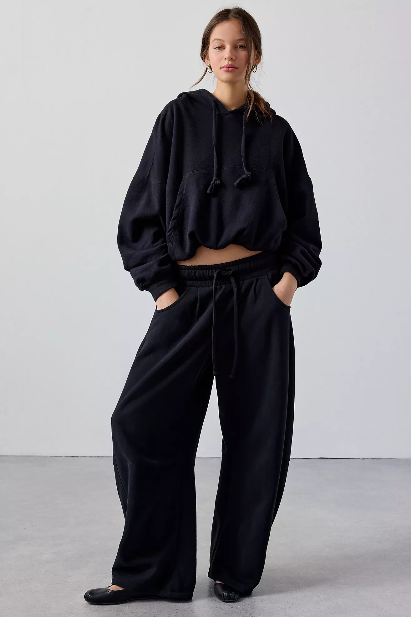 Out From Under Essential Barrel Leg Full Length Sweatpant