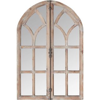 Stone & Beam Vintage Farmhouse Wooden Arched Mirror