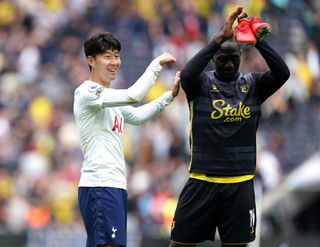 Son Heung-min (left) and Watford’s Moussa Sissoko - who left Tottenham this week