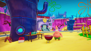 Screenshot from the 3D SpongeBob SquarePants-inspired Patrick Star Game for PS5