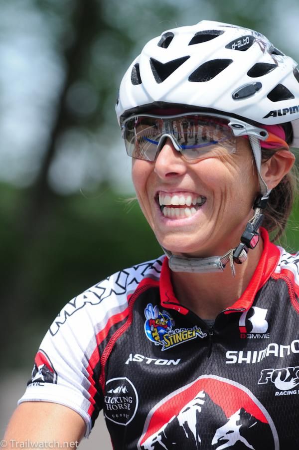 Marie-Helene Premont (Rocky Mountain) at the starting line