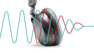 headphone sound wave graphic