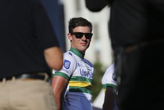 Alex Edmondson made his WorldTour debut at the Tour Down Under with the UniSA wildcard team in 2015
