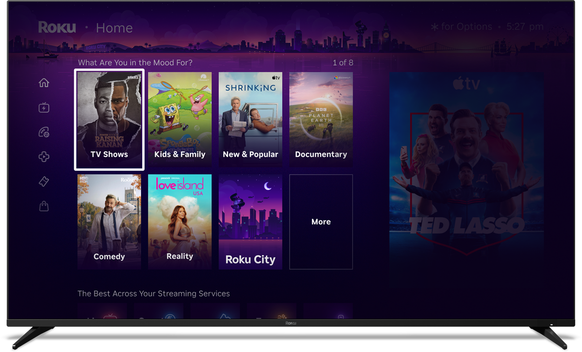 بخش اهداف Roku در صفحه اصلی