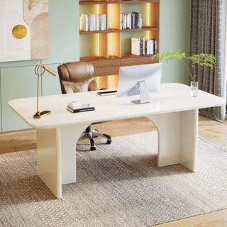 White Executive Desk