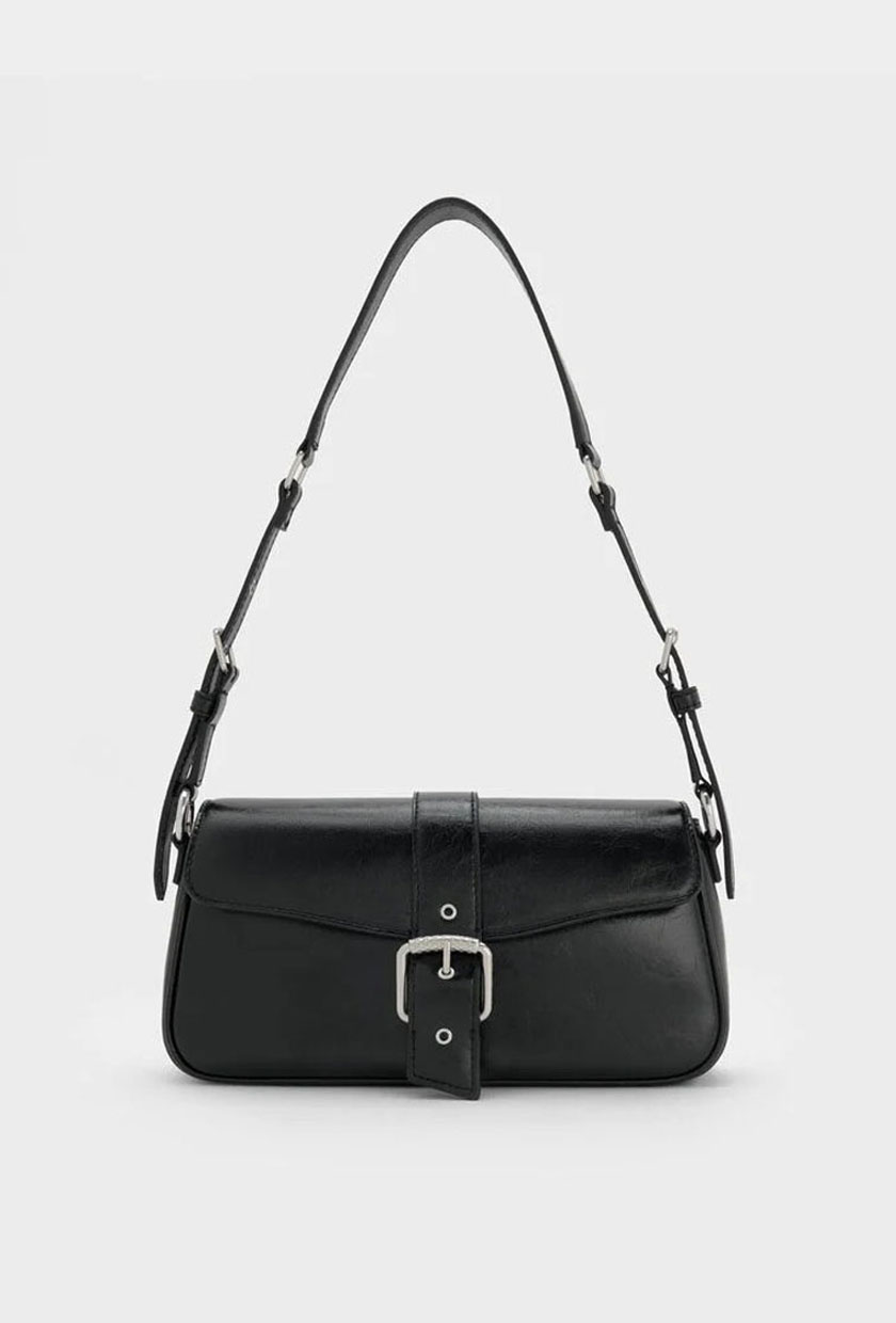 Charles &amp;amp; Keith, Blaise Belted Shoulder Bag