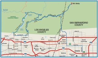Tour of California stage 7 map.