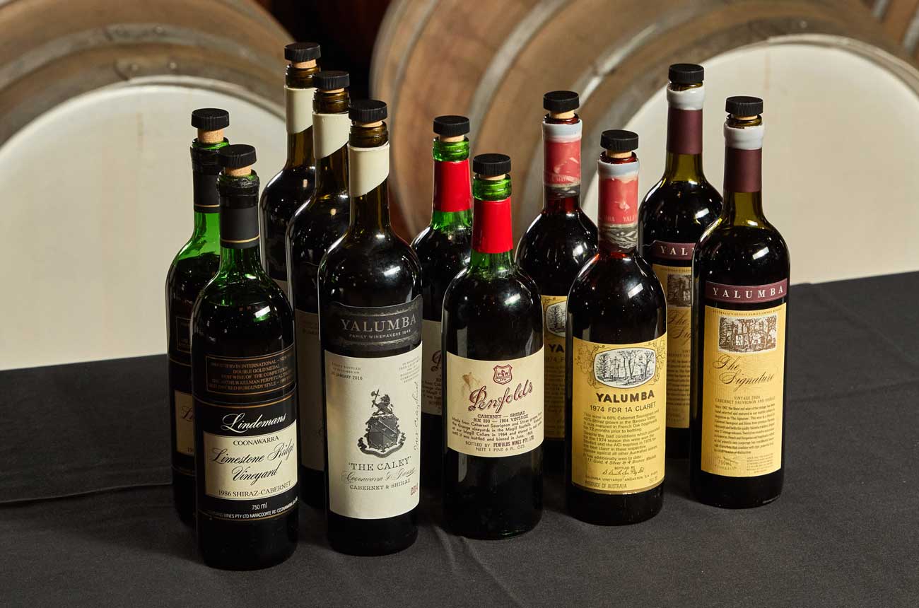 Yalumba Anniversary Tasting bottles