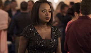 How To Get Away With Murder Viola Davis standing in the middle of a party